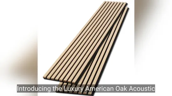 Bubos 9mm 3D Ceiling Wall Slat Wall Soundproof MDF Wall Wood Acoustic Diffuser Polyester Art Acoustic Ceiling Building Material Acoustic Panel