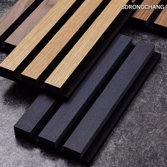 3Dディスプレイ、防音木製スラット、壁パネル、MDF木製ベニヤ、PET吸音パネル