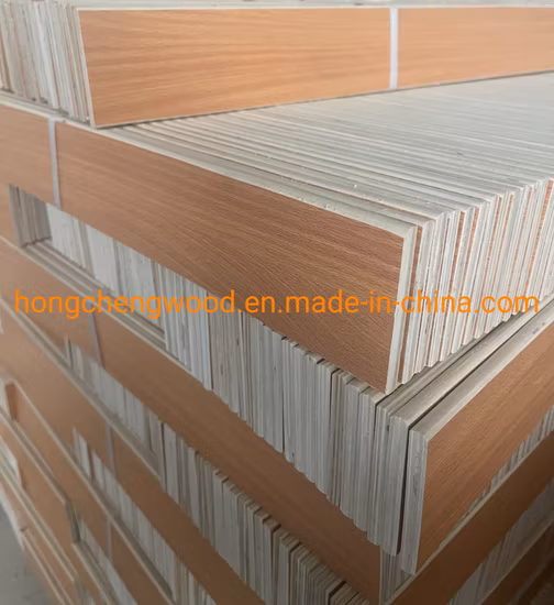 LVLペーパーラミネートとバーチ無垢材突き板のスラットベース